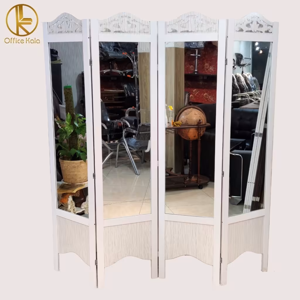پاراوان و پارتیشن آینه ای سایز 180&180 برند آفیس کالا 