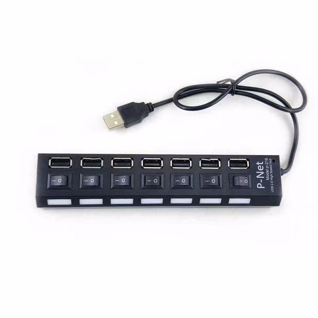 هاب USB کلیددار 7 پورت P-net P-216