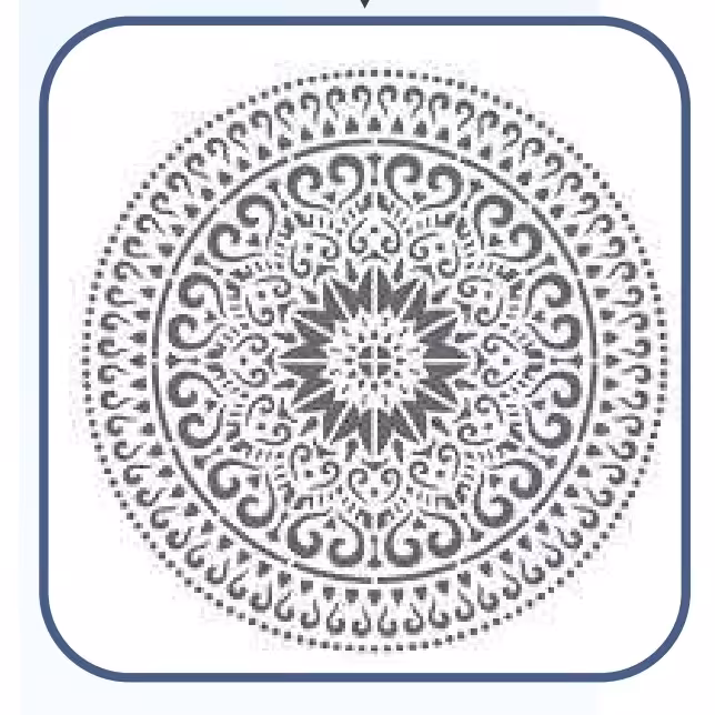 شابلون طرح پتینه کد 125 سایز 60 در 60 یک چهارم 