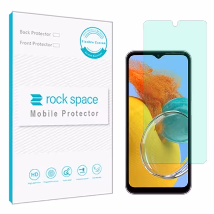 گلس سامسونگ Galaxy M14 مدل نانو هیدروژل گرین لایت برند راک اسپیس