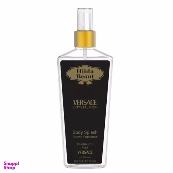 بادی اسپلش زنانه هیلدا بیوت (Hilda Beaut) مدل VERSACE CRYSTAL NOIR حجم 250 میلی لیتر
