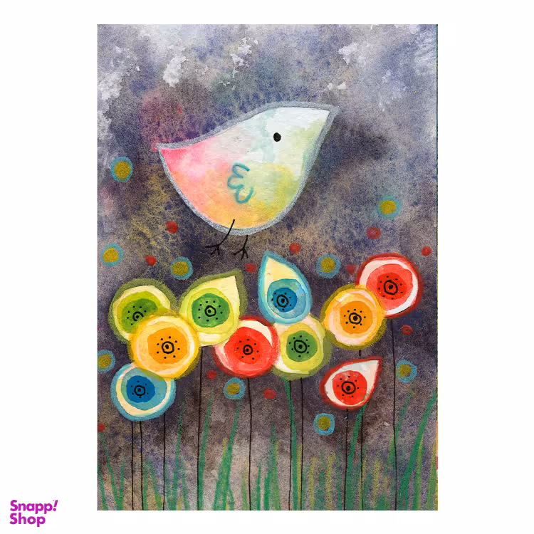 مگنت طرح پرواز پرنده گلی کد tosi سایز 10×7 سانتی متر