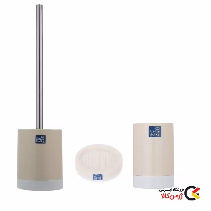 ست سرویس بهداشتی پلاستیکی سه تکه مدل Double Beige