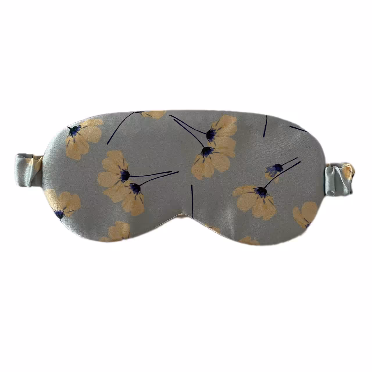 چشم بند خواب مدل ساتن ابریشم طرح گل شقایق