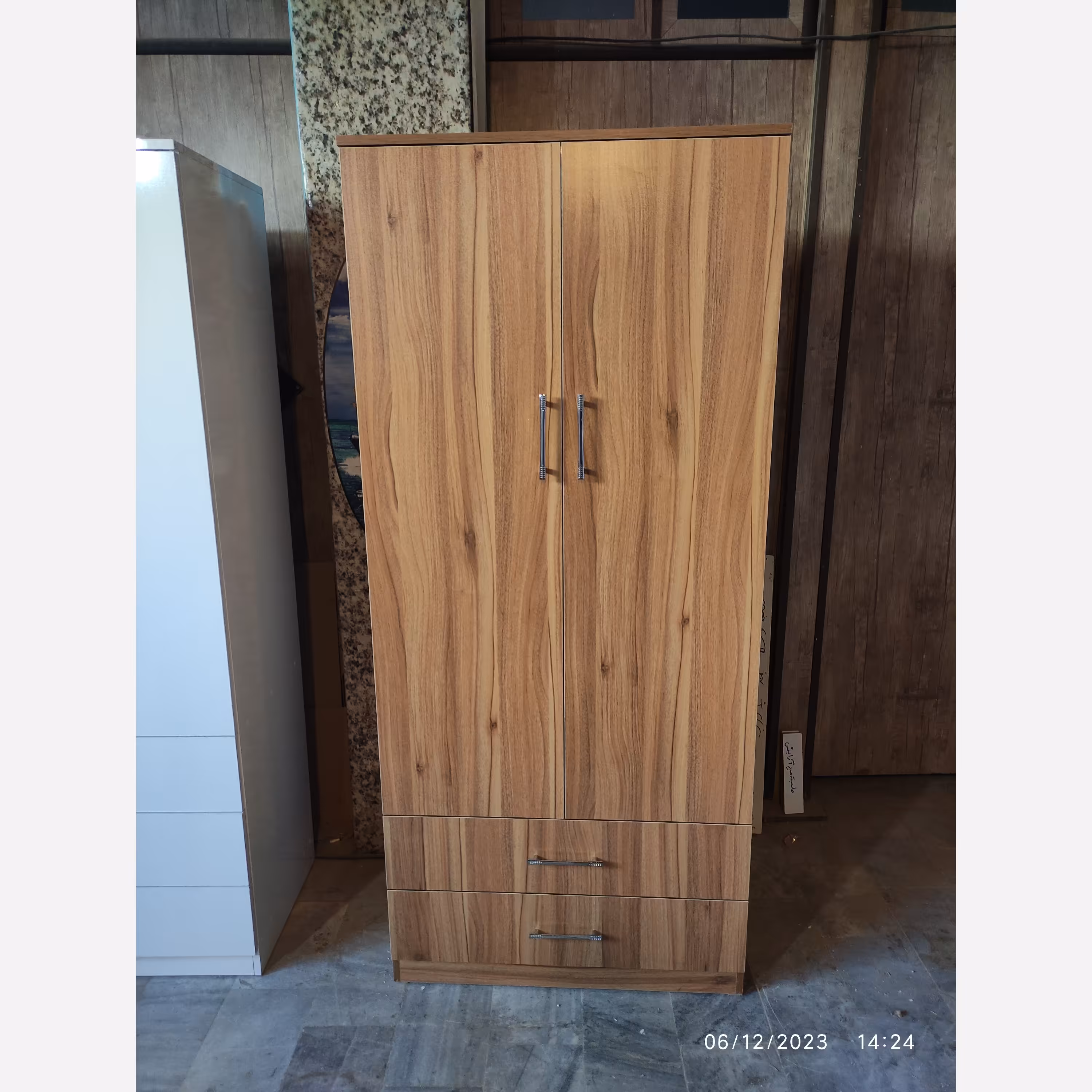 کمد لباسی دو درب 2 کشو (پس کرایه) 