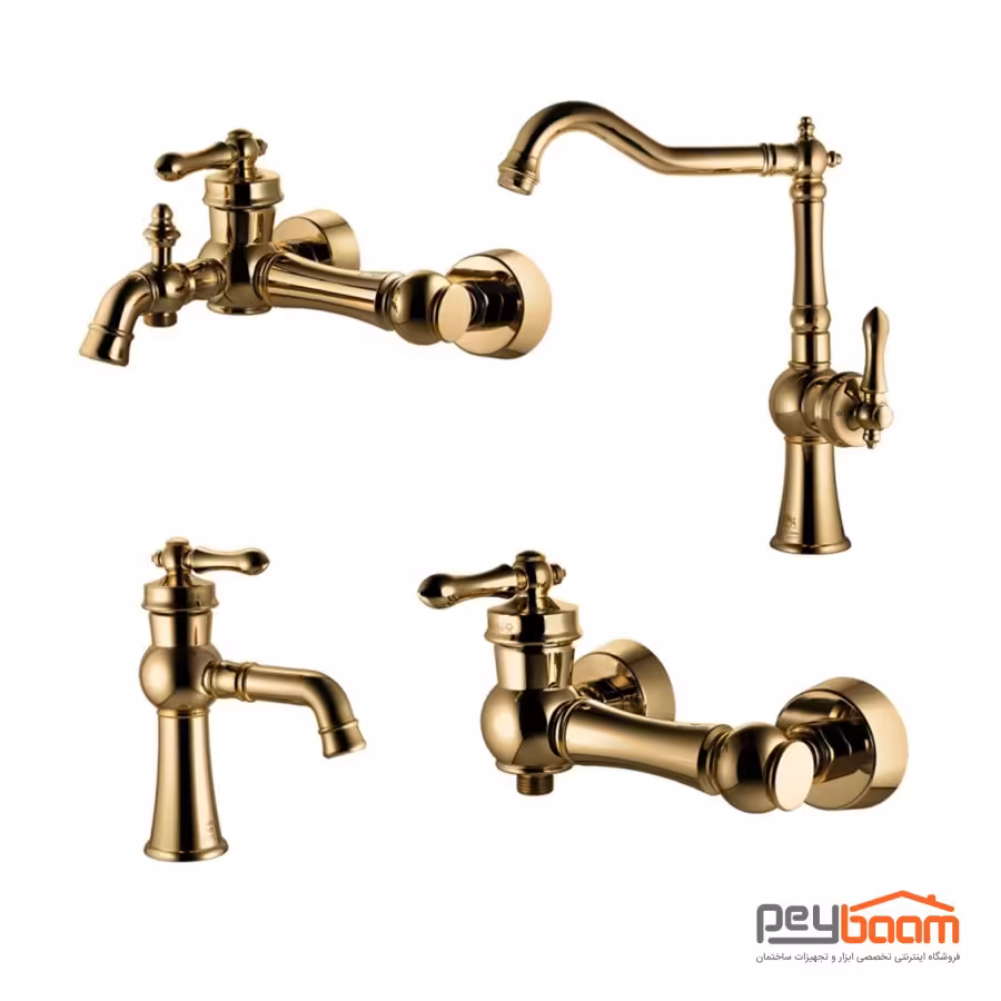 ست شیرآلات درخشان مدل آکوا گلد