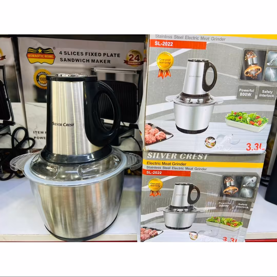 خردکن سیلور کرست مدل 2022 با ظرف استیل 3.3 لیتری و توان 800 وات