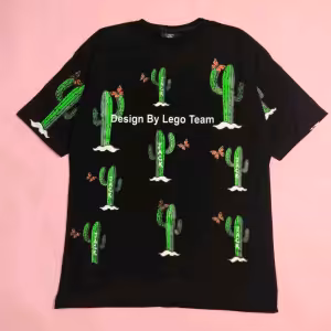 تیشرت لانگ اسپرت مشکی کاکتوس