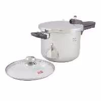 زودپز تک دسته 6L با درب پارس استیل کف پلاس تولید جدید(مناسب اجاق گاز القایی )