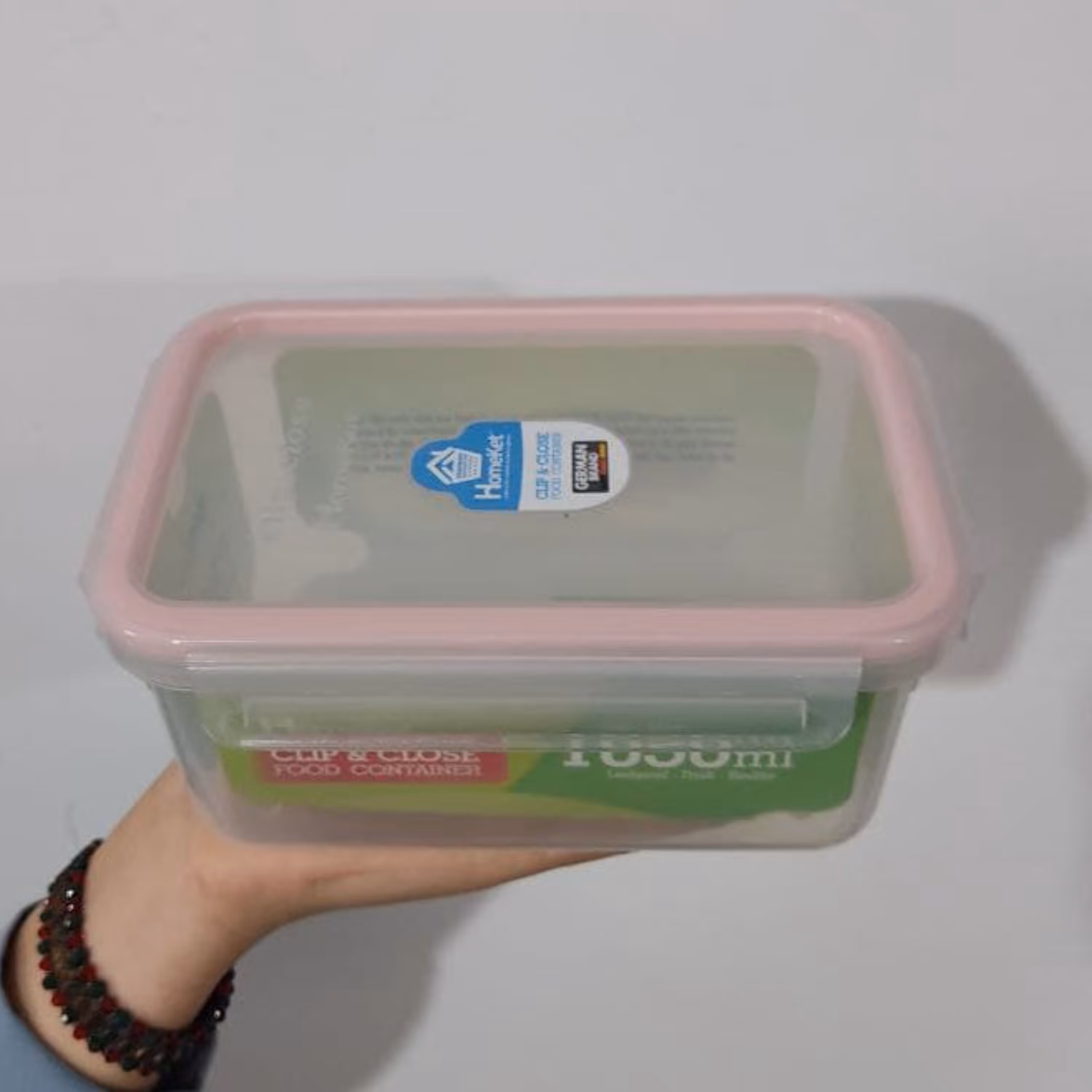 فریزری 1050میل مستطیل ظرف نگهدارنده موادغذایی محصول برندمعتبرهوم کت تهیه شده از موادنو درب قفلی