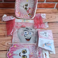 تم دندونی دختر  تم  تولد دخترانه 104 تیکه با ارسال رایگان 