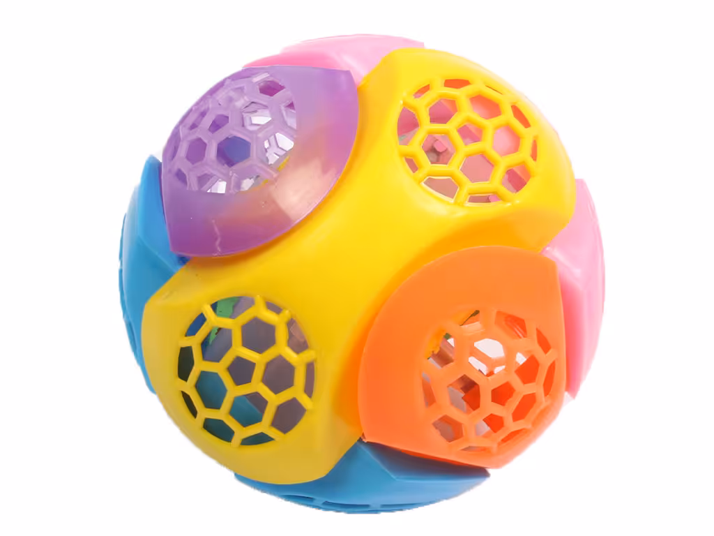 توپ دیوانه موزیکال لرزشی مدل ویبره دار و چراغ دار اسباب بازی