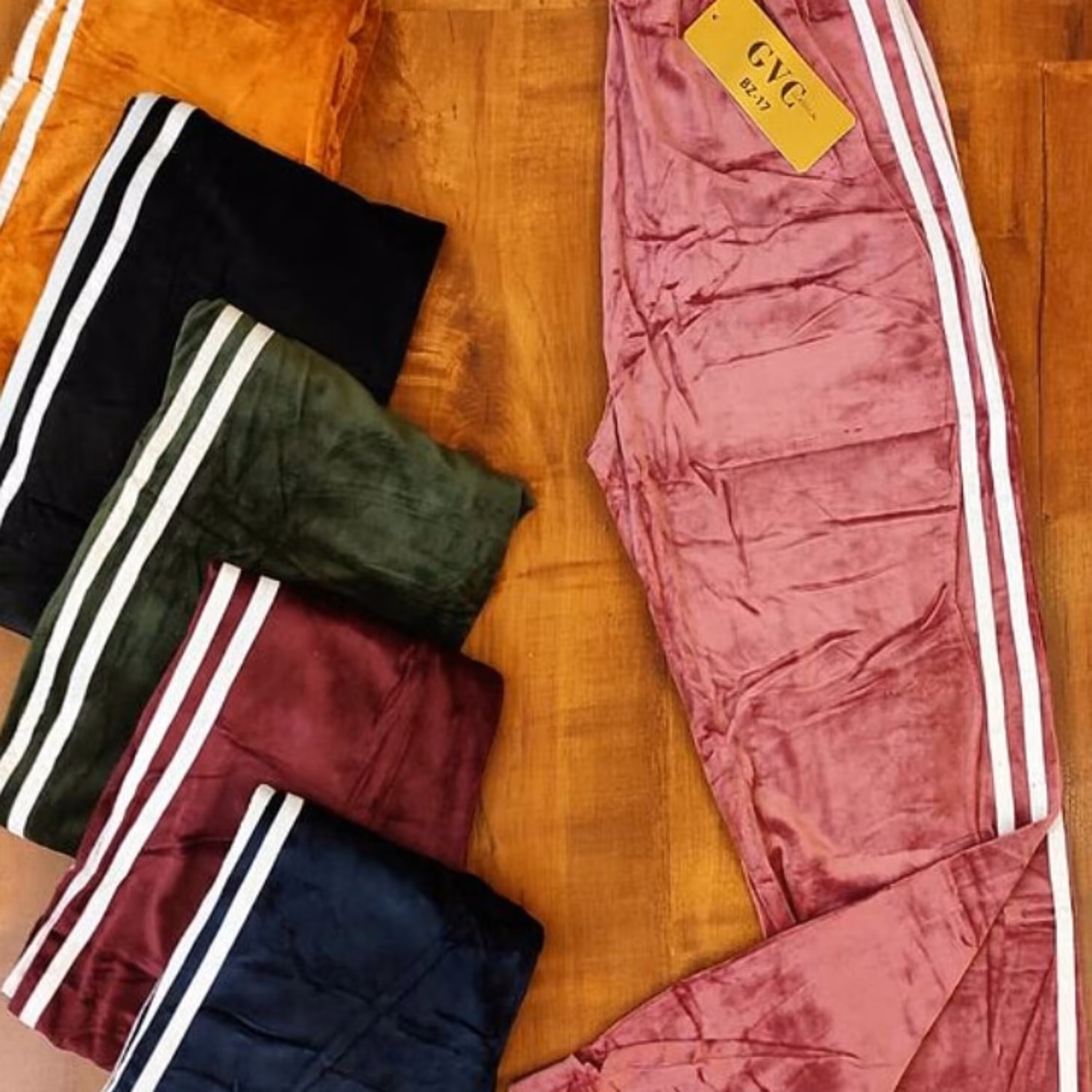 شلوار مخمل اسپرت دو خط