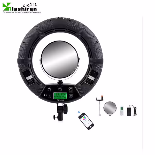 رینگ لایت عکاسی مدل FC-480 چند رنگ RGB