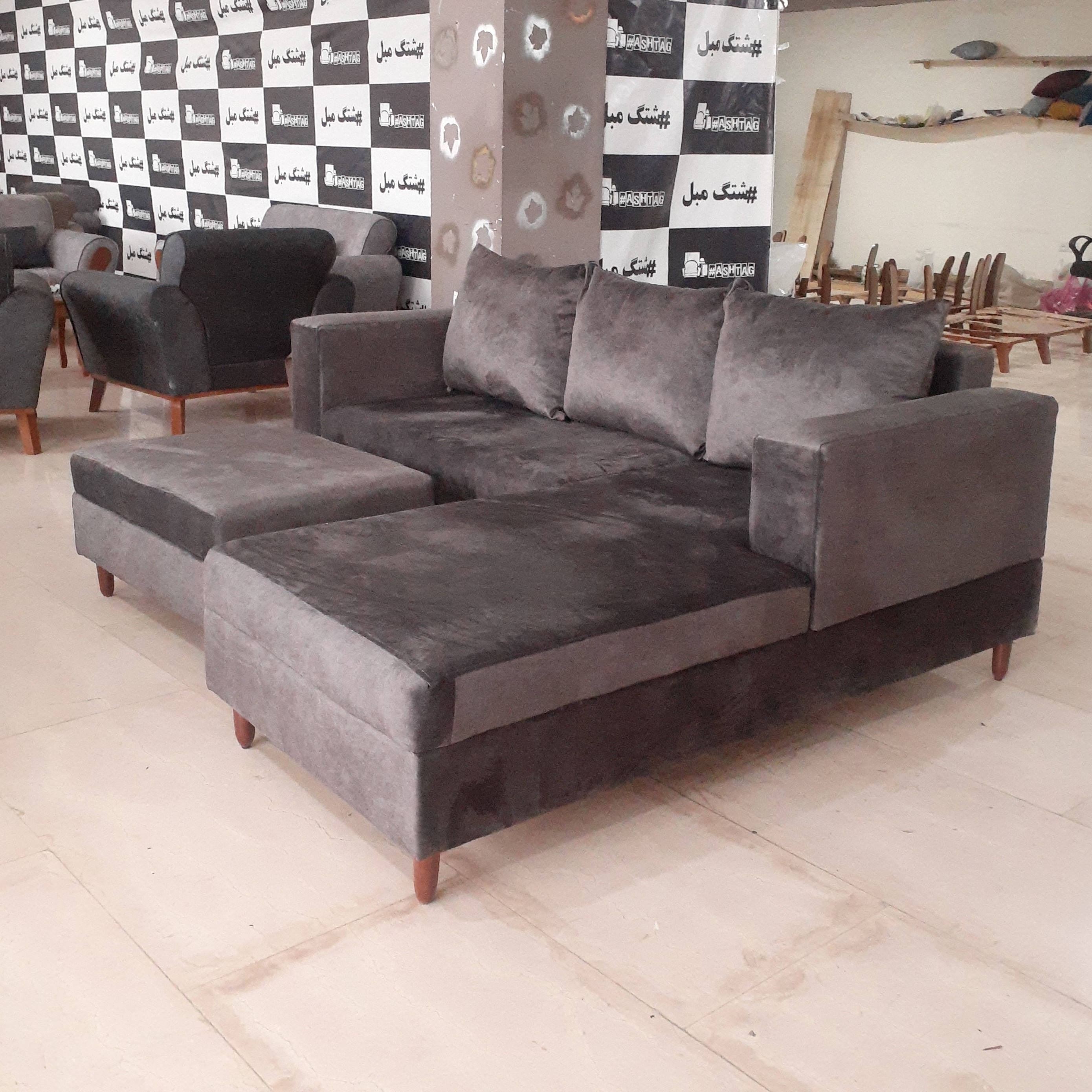 مبل راحتی ال تیوی(ارسال با باربری وپس کرایه)