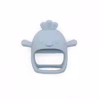 دندانگیر دسته دار سیلیکونی جوجو - آبی طوسی