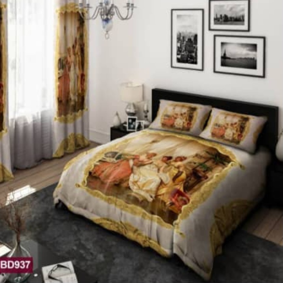 سرویس روتختی دو نفره 6تیکه طرحهای سه بعدی چاپی ارسال رایگان