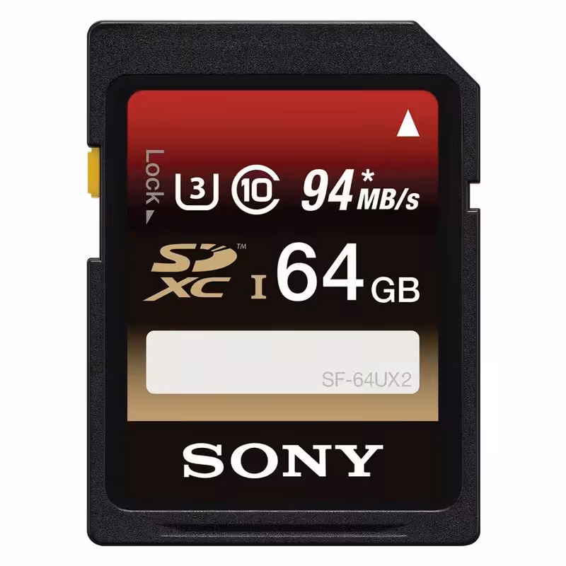 کارت حافظه سونی مدل Sony 64GB UHS-I SDXC U3 (Class 10) - SF-64UX2/T3