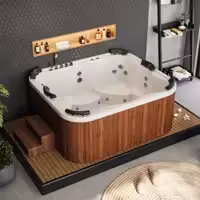 وان جکوزی 6 نفره کد213 با ابعاد 180 در 210 سفید رنگ