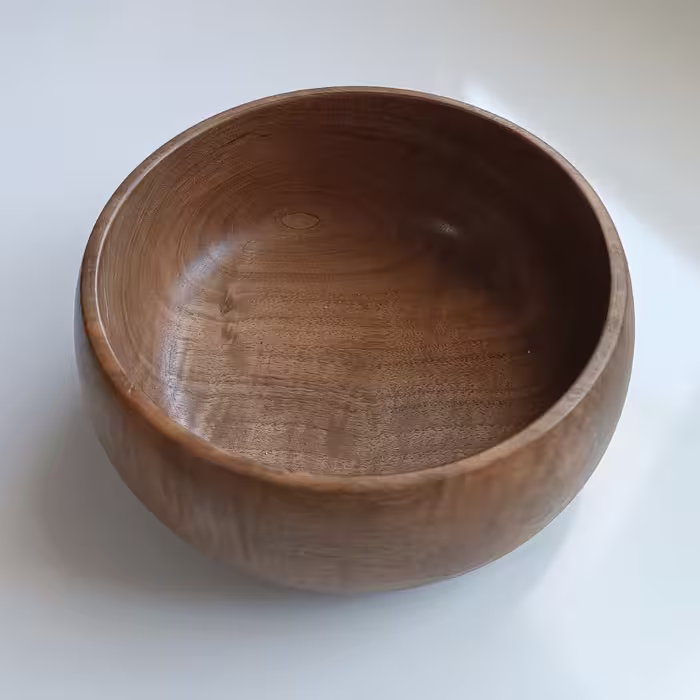 کاسه چوبی قطر 35 و ارتفاع 7چوب گردو