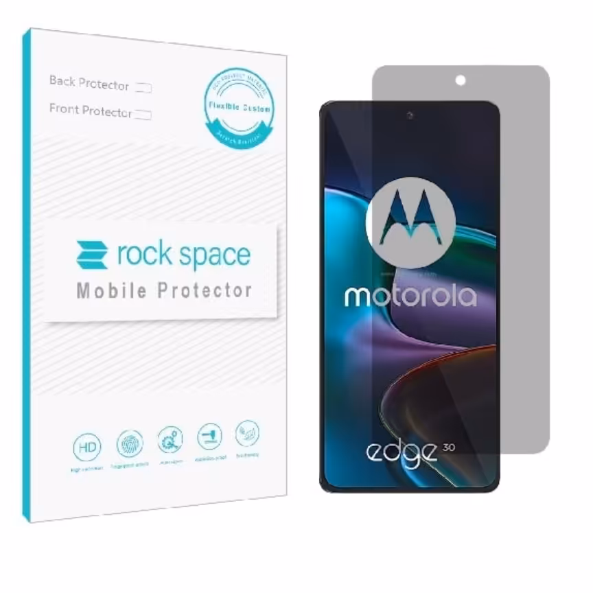 گلس پرایوسی (حریم شخصی)نانو و ضد ضربه گوشی موتورولا Edge 30 برند راک اسپیس

