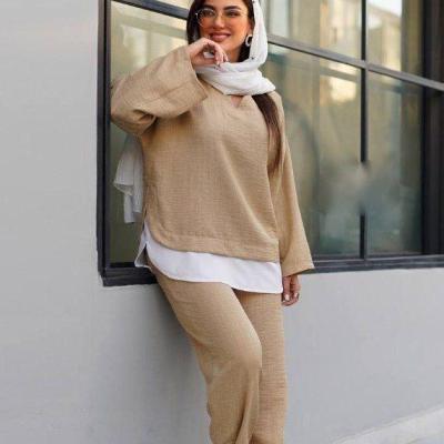 مانتو شلوار زنانه مدل ️نام : تونیک و شلوار مدل آرنوشا