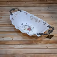 کشکول گلدار دسته پیوتر