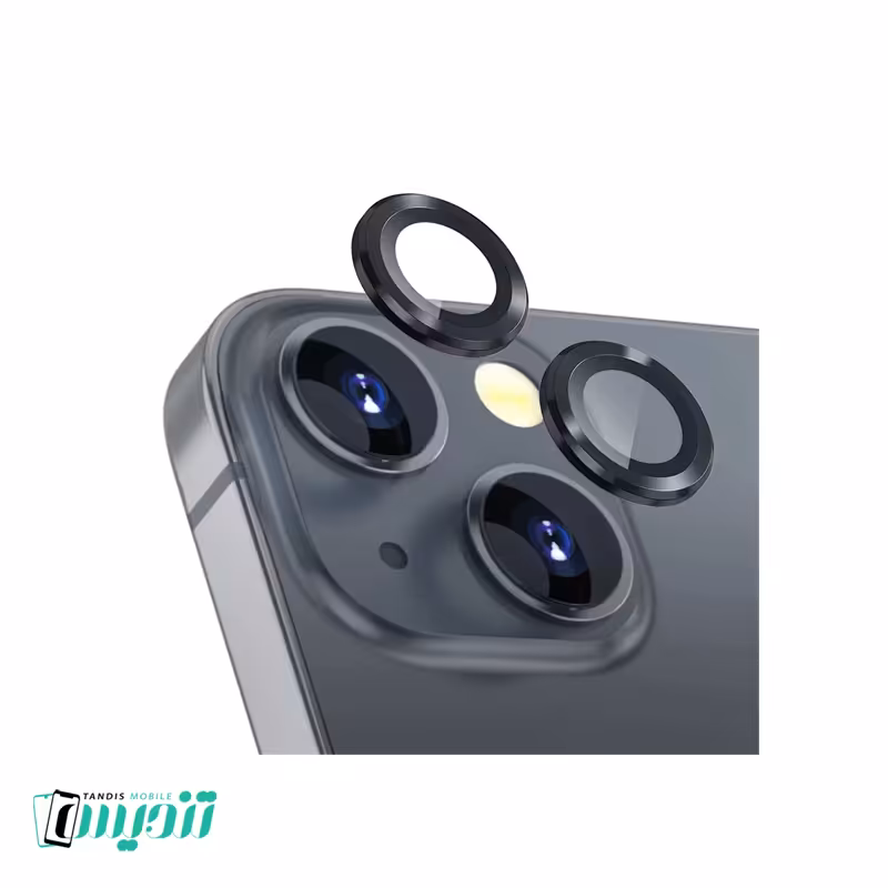 محافظ لنز دوربین مدل رینگی مناسب برای گوشی موبایل اپل iPhone 13/Mini - زنگوله