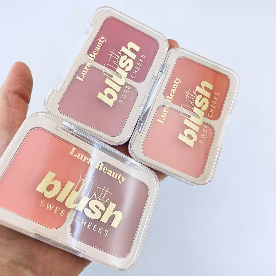 پالت  رژ گونه 2 رنگ لورا بیوتی