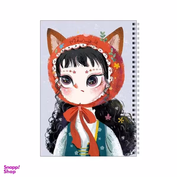 دفتر مشق 80 برگ بامبیلیپ طرح دختر گربه ای کد 4923411