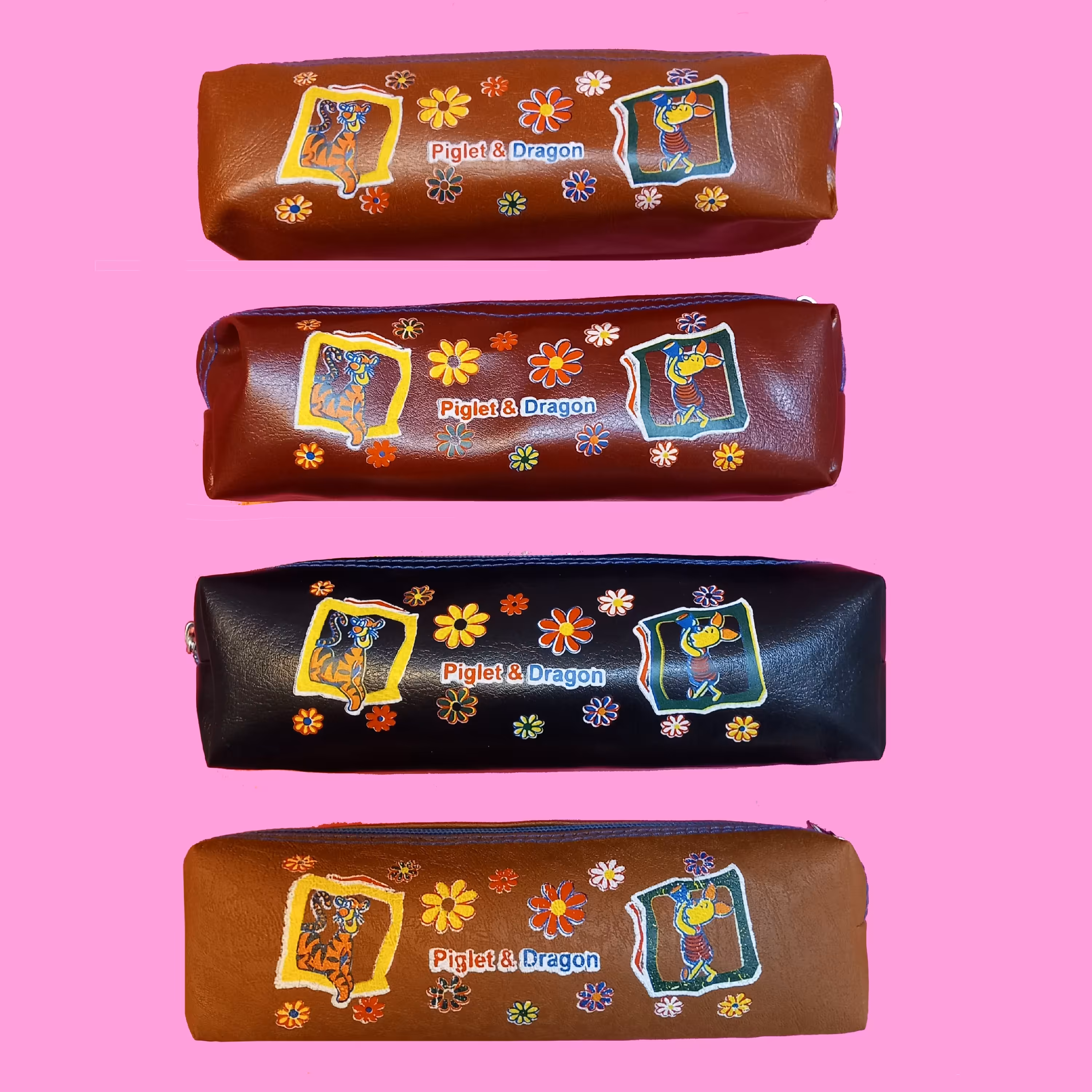 جامدادی چرم اسپورت شیک و زیبای زیپی