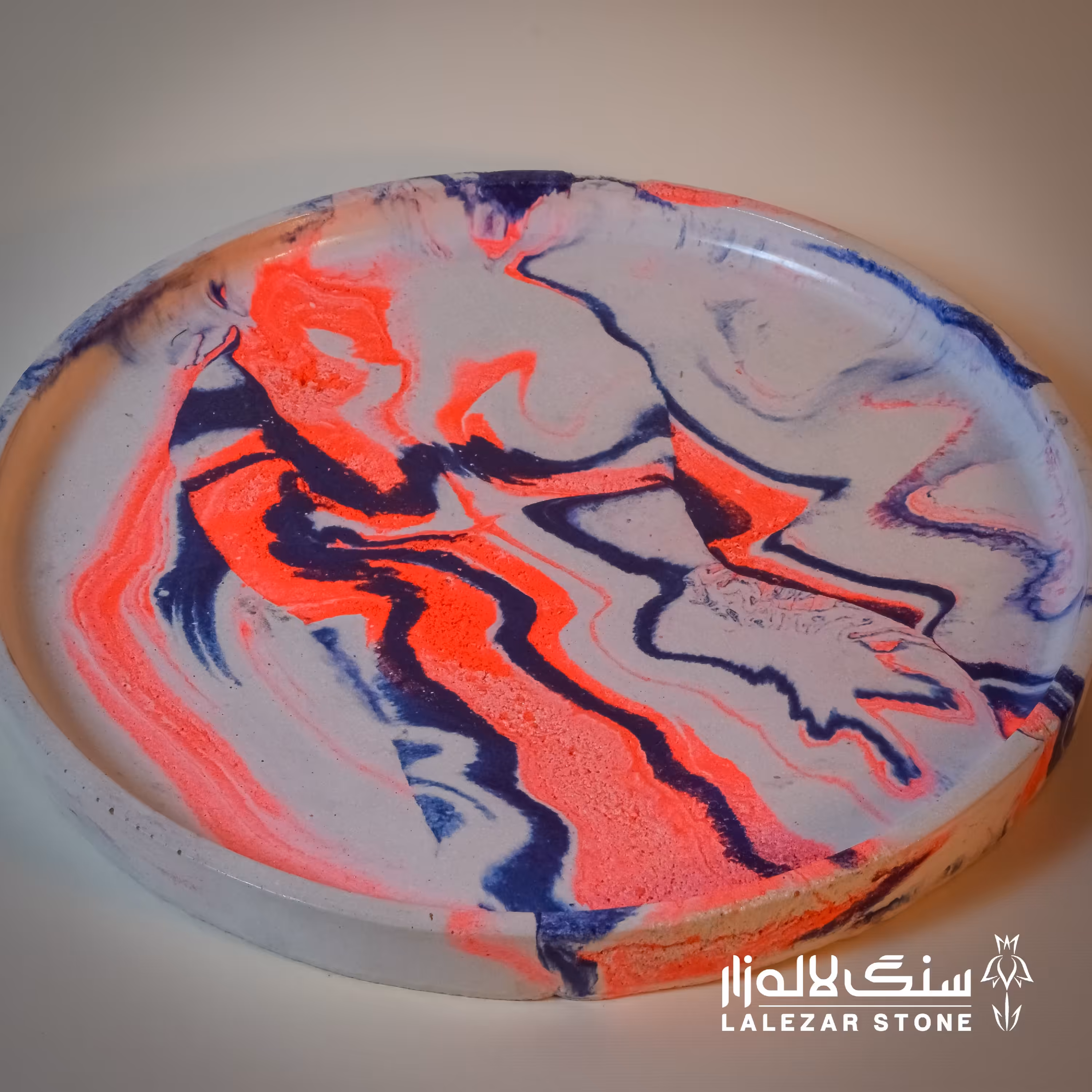 سینی سنگی(مصنوعی) گرد