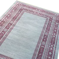 فرش ماشینی مرینوس طرح سرور زمینه طوسی کد 1.00019