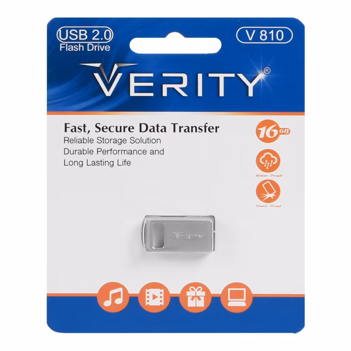 فلش مموری 16گیگ مدل Verity V810 USB2.0 فلزی