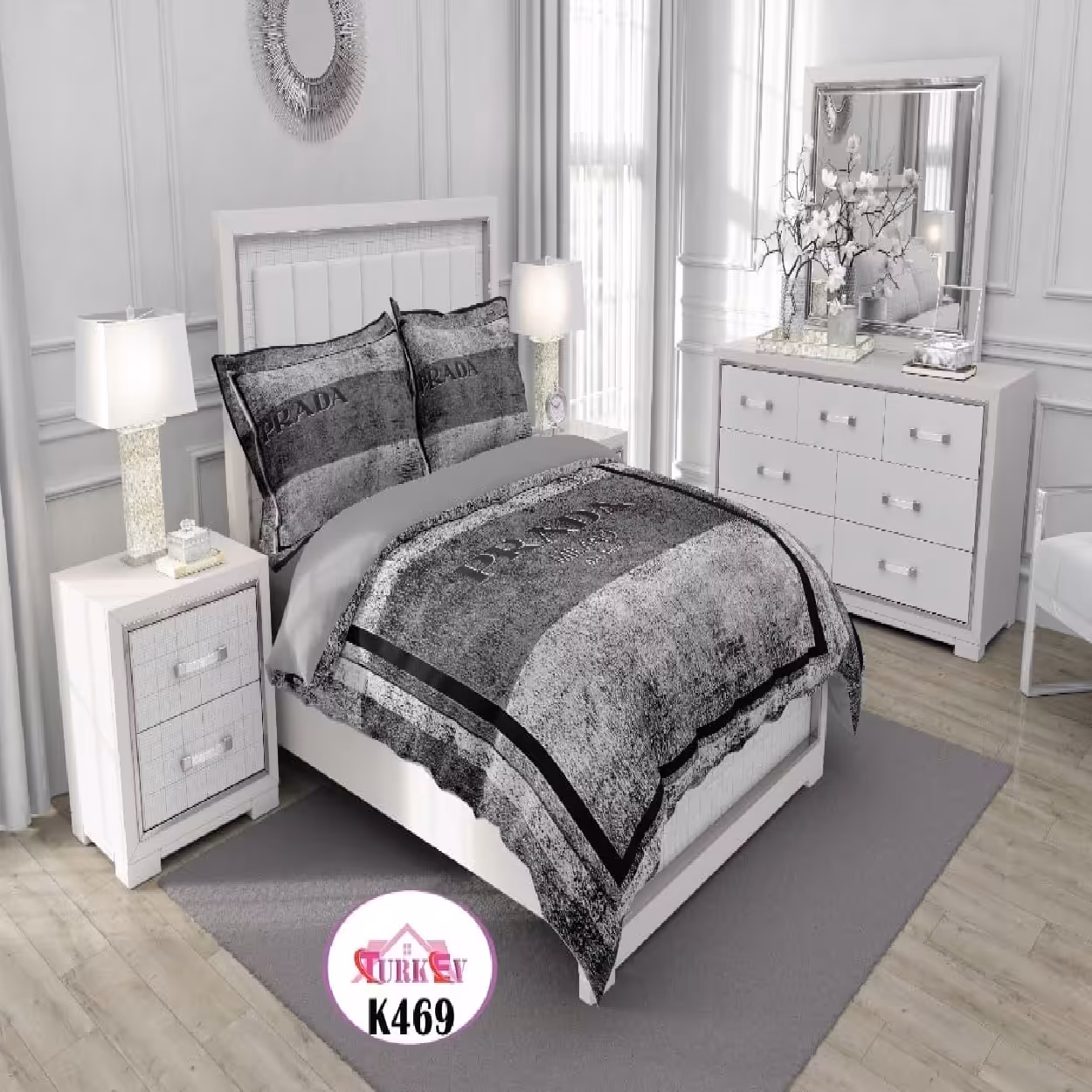 سرویس روتختی ترک إو turkev کد K-469 دونفره 6 تکه