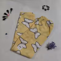 شلوار  پنبه ای دخترانه ترک ، طرح پروانه، سایز 7 تا 9 سال