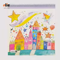 دفتر نقاشی ایمان طرح 28