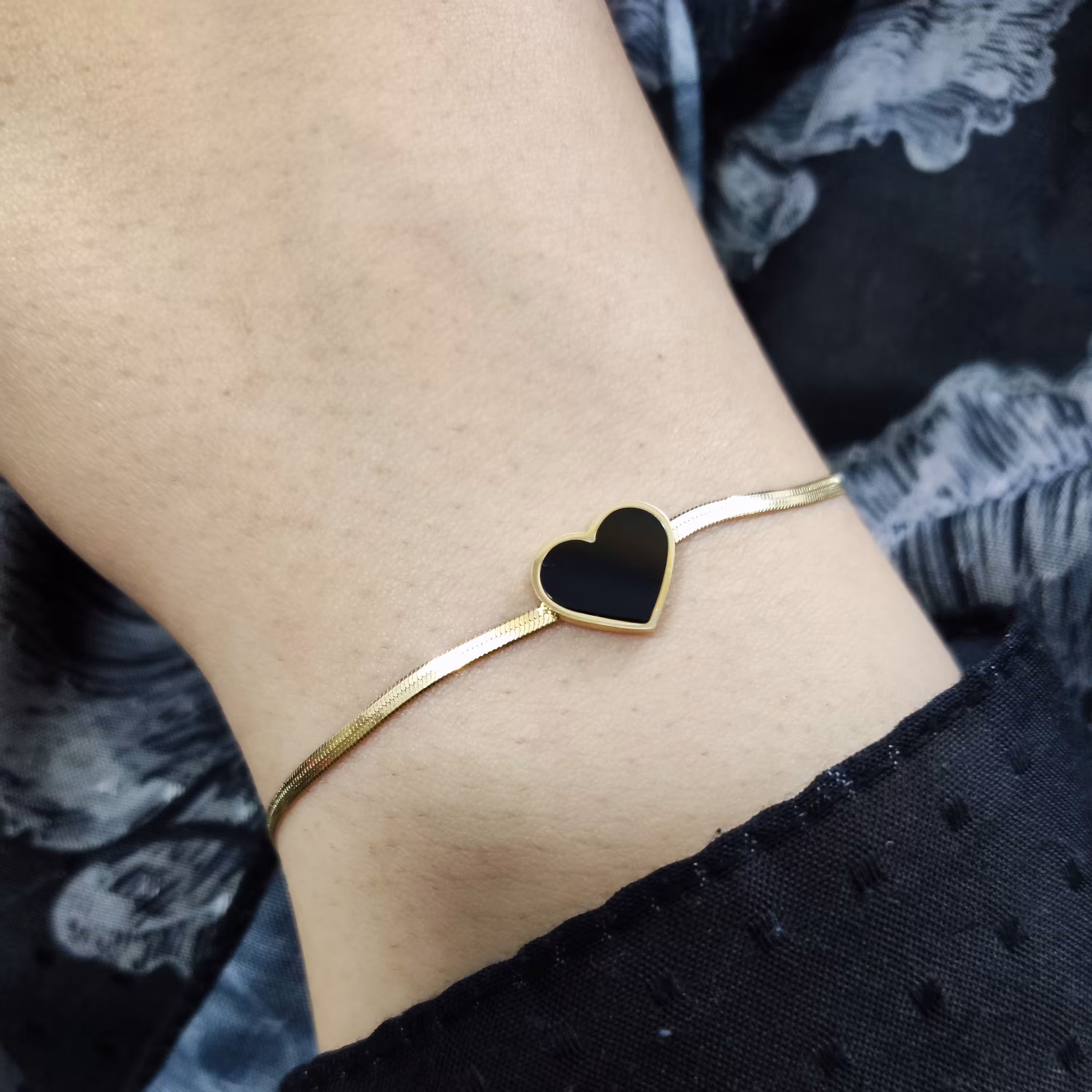 دستبند استیل قلبی 1