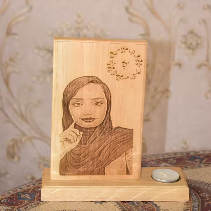 آباژور چهره سوخته کاری چهره سوخته نگاری حکاکی چهره شخصی بالبینگ چهره حکاکی تبلیغاتی