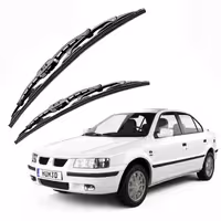 تیغه برف پاک کن  سمند  فابریکی * لاستیک سیلیکونی * (  یک جفت کامل )