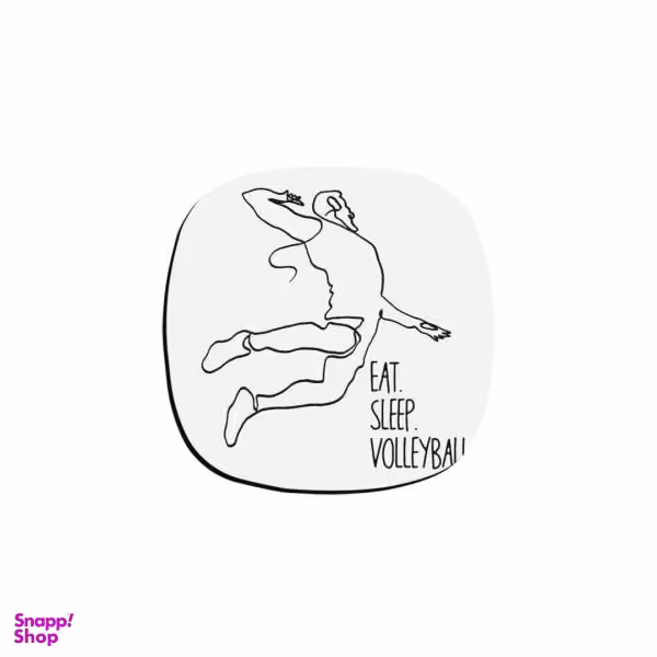 زیر لیوانی ترمه طراحان ایده مدل والیبال کد trm175