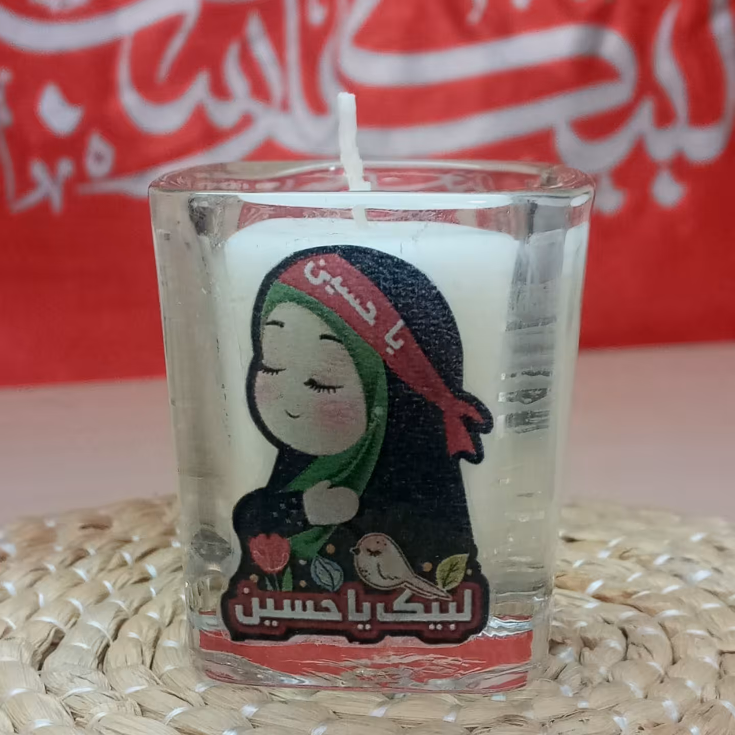 شمع شات مربع مناسب ماه محرم طرح کودکانه