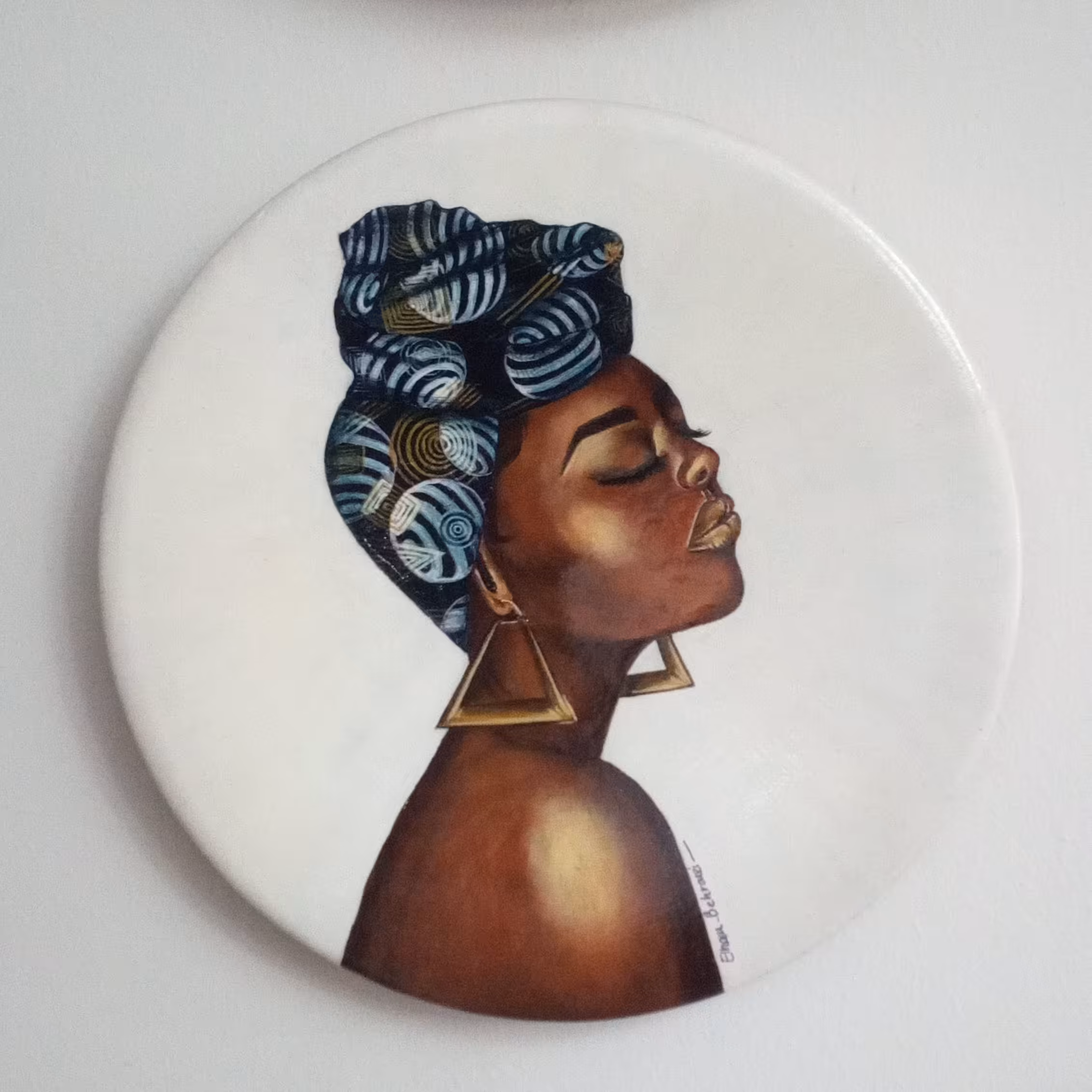 تابلو نقاشی دختر سیاه پوست کد 03 اثر استاد بهروزی منش 