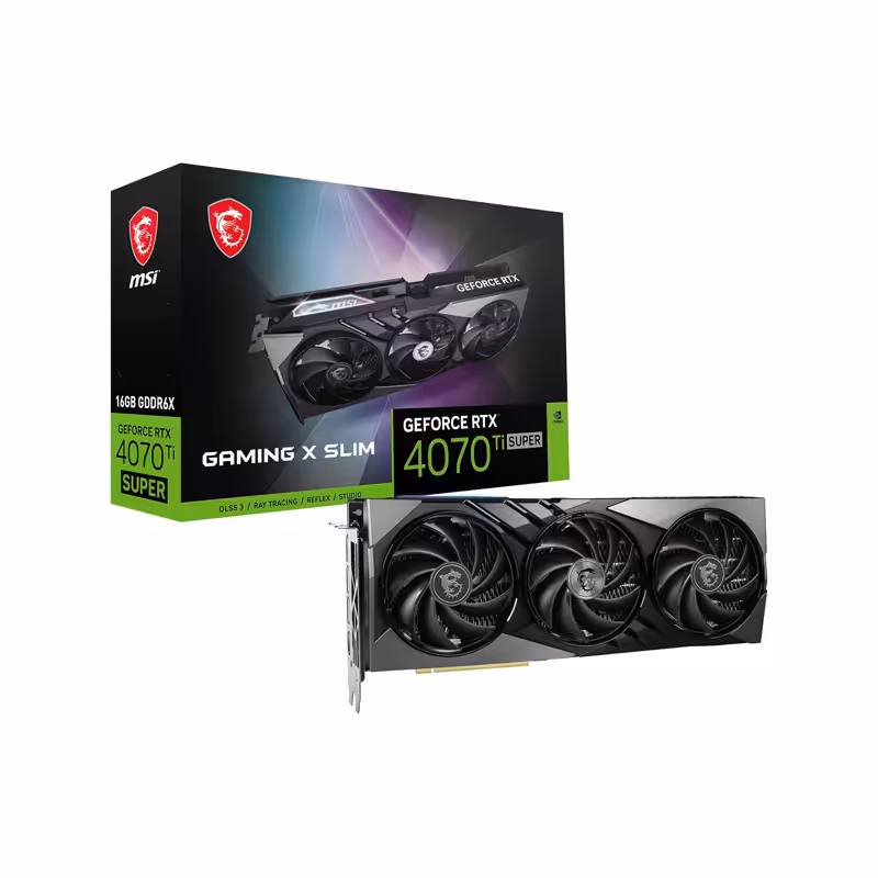 کارت گرافیک ام اس آی مدل GeForce RTX 4070 Ti SUPER 16G GAMING X SLIM
