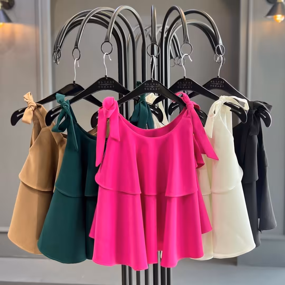 شومیز کرپ دوبنده پاپیونی قد70 سایزبندی کامل رنگبندی 9 رنگ