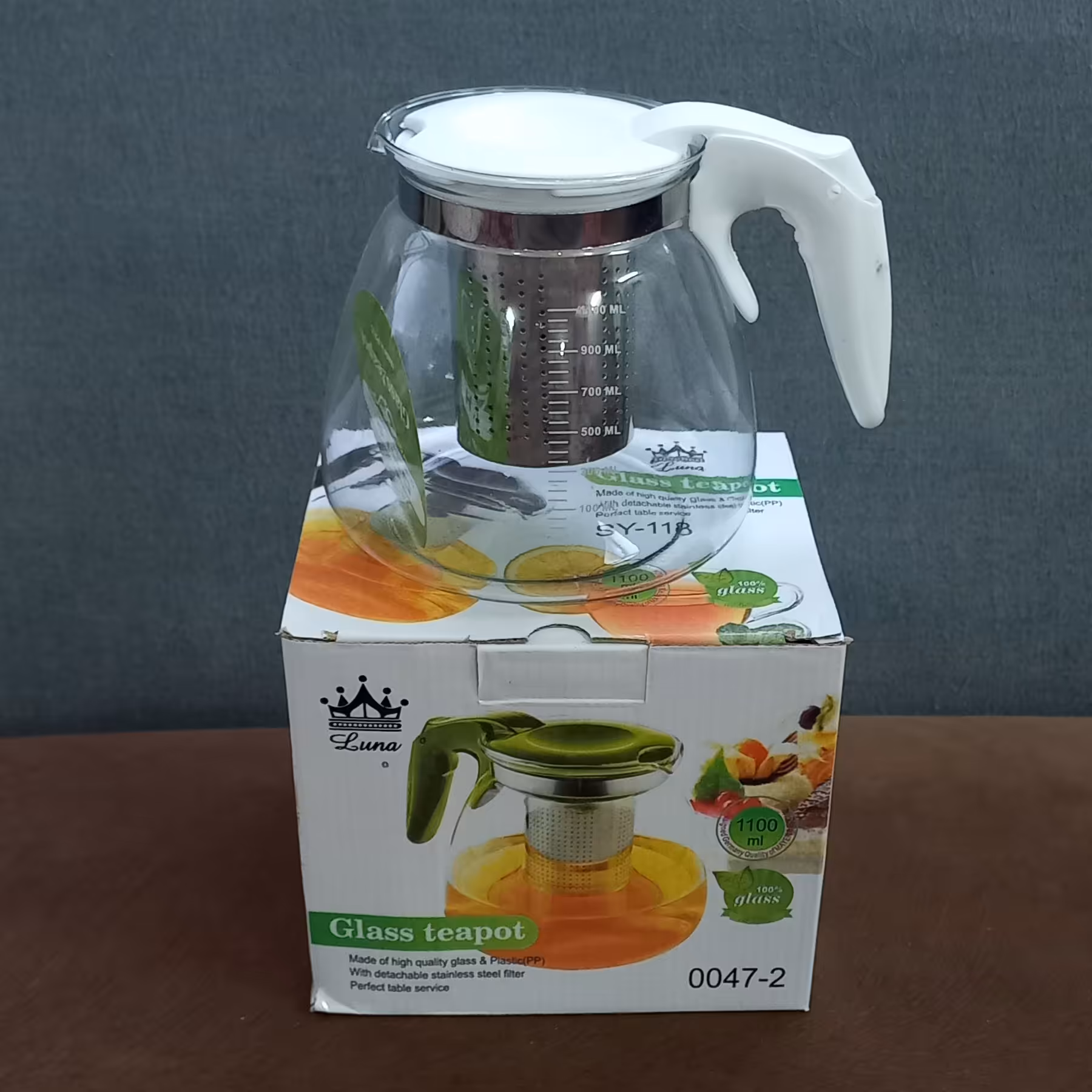 قوری پیرکس سفید 1100 سی سی