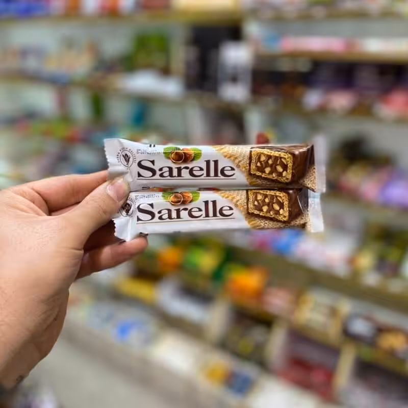 شکلات بیسکویتی با مغز فندق سارلا 33 گرمی ( ترکیه )