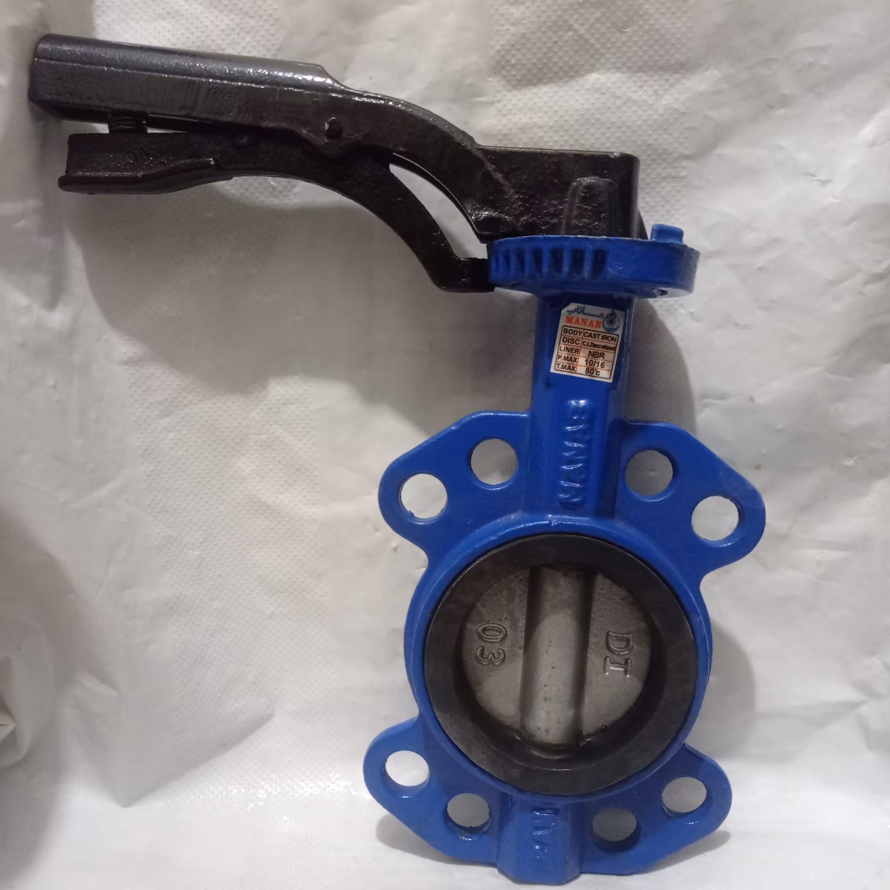 شیر ویفری ( پروانه ای ) سایز 4 اینچ دارای یک سال ضمانت (پس کرایه)