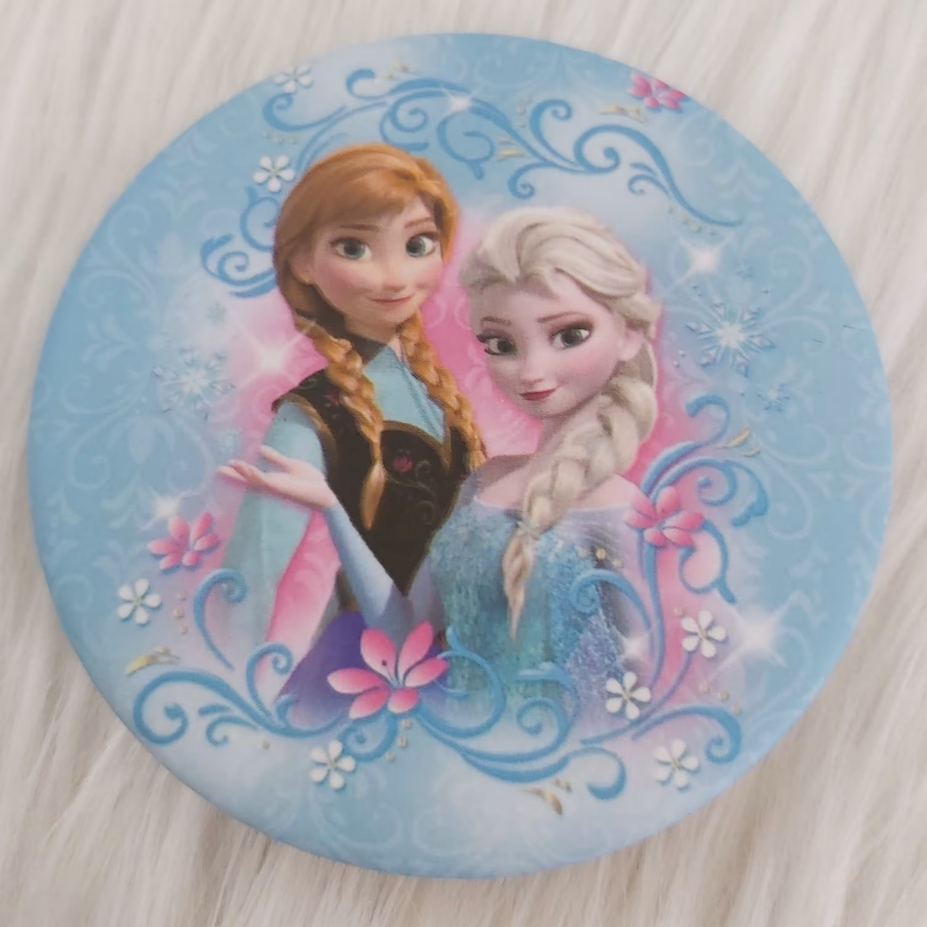 آینه جیبی گرد طرح فروزن کد pfro112