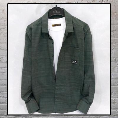 پیراهن کنف مردانه آستین بلند